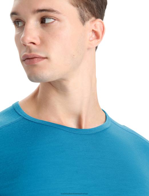 Icebreaker Mænd merino 200 oasis langærmet crewe termo top B00X137 tøj geo blå