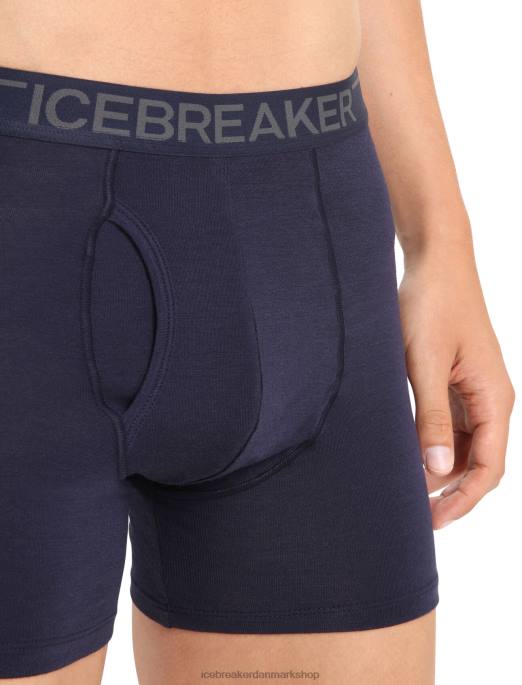 Icebreaker Mænd merino anatomica boksere med gylp B00X96 tøj midnatsflåde